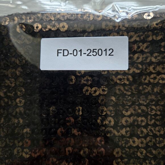 Michael Kors Sequined Stretch Knit Racerback Tank Dress. Gold & Brown. Size XL - Picture 9 of 9